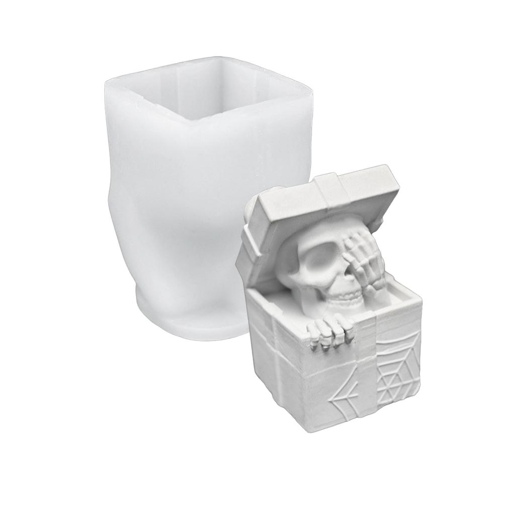 Halloween Theme Candle Mold Silicone Mould for Unique Handmade Crafts Epoxy Resin Wedding Decoration Making Mold