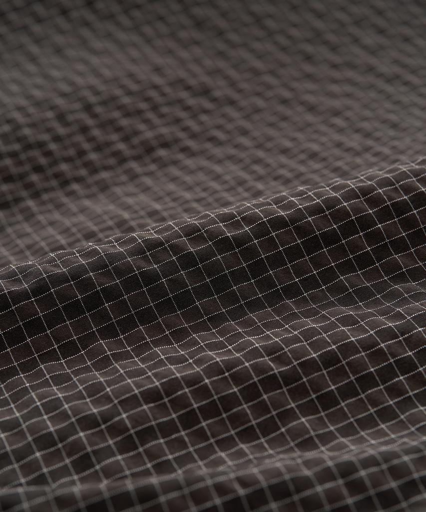 Excontainer Square Check Wind Hood Jacket (Deep Brown)