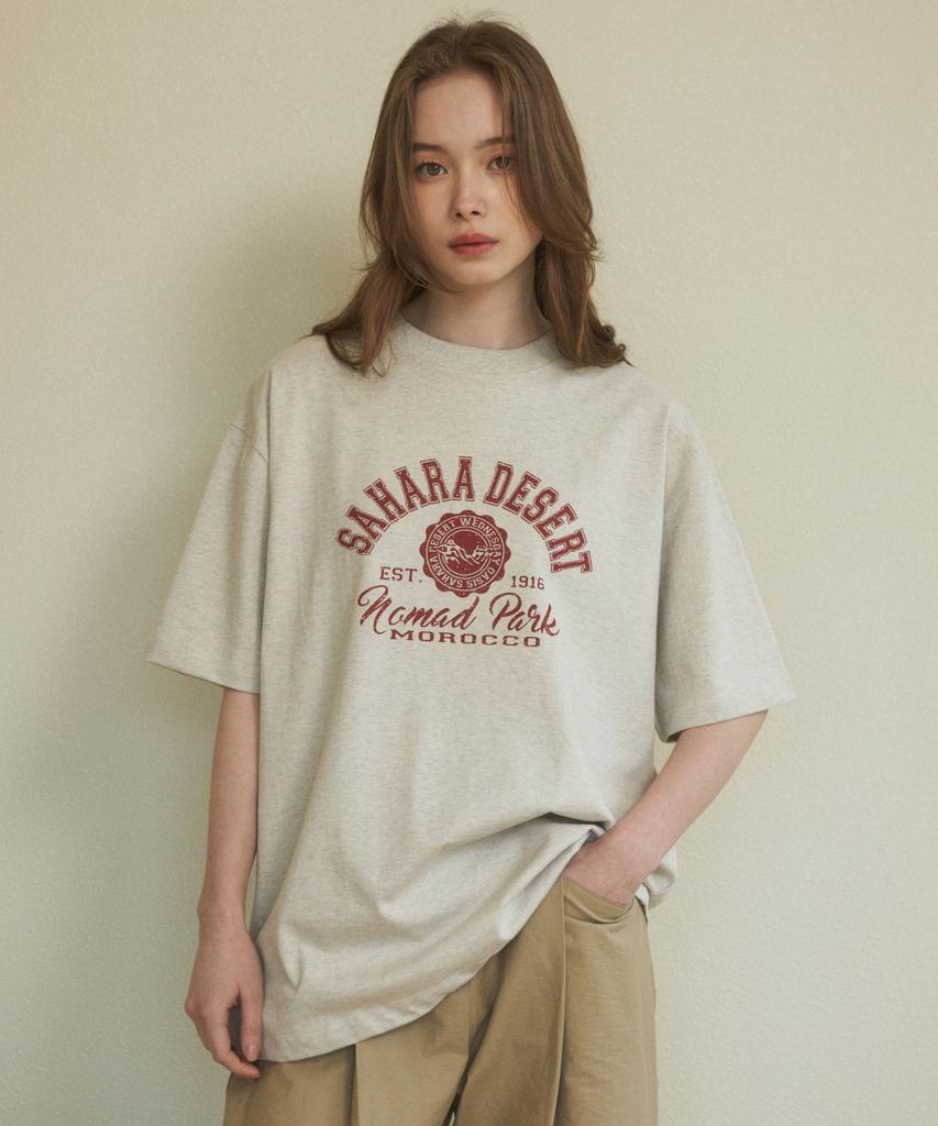 Wednesday Oasis (Unisex) Pure Cotton Sahara Semi Oversized T-Shirt (4 Colors)