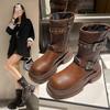 Zhao Zhaoyi Autumn Boots Merad Fashion Medium Tube Knight Western Boots Women
