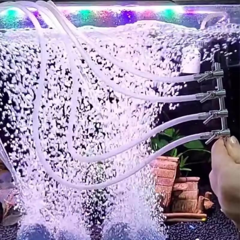 2/4/6/8/10/12Ways Stainless Steel Air Flow Splitter Distributor Pump Valves for Aquarium Air Splitter Valve Fish Tank Air Pump