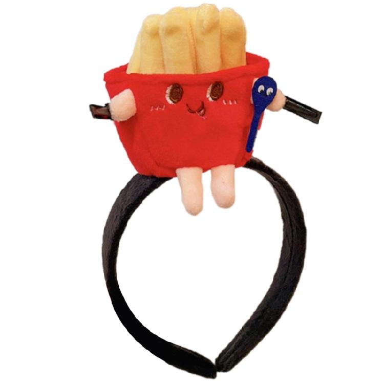 Cartoon Plush Hairhoop Lovely Hamburger Hairband Holiday Party Props Headdress Adult Festival Hairhoop Head Accessories