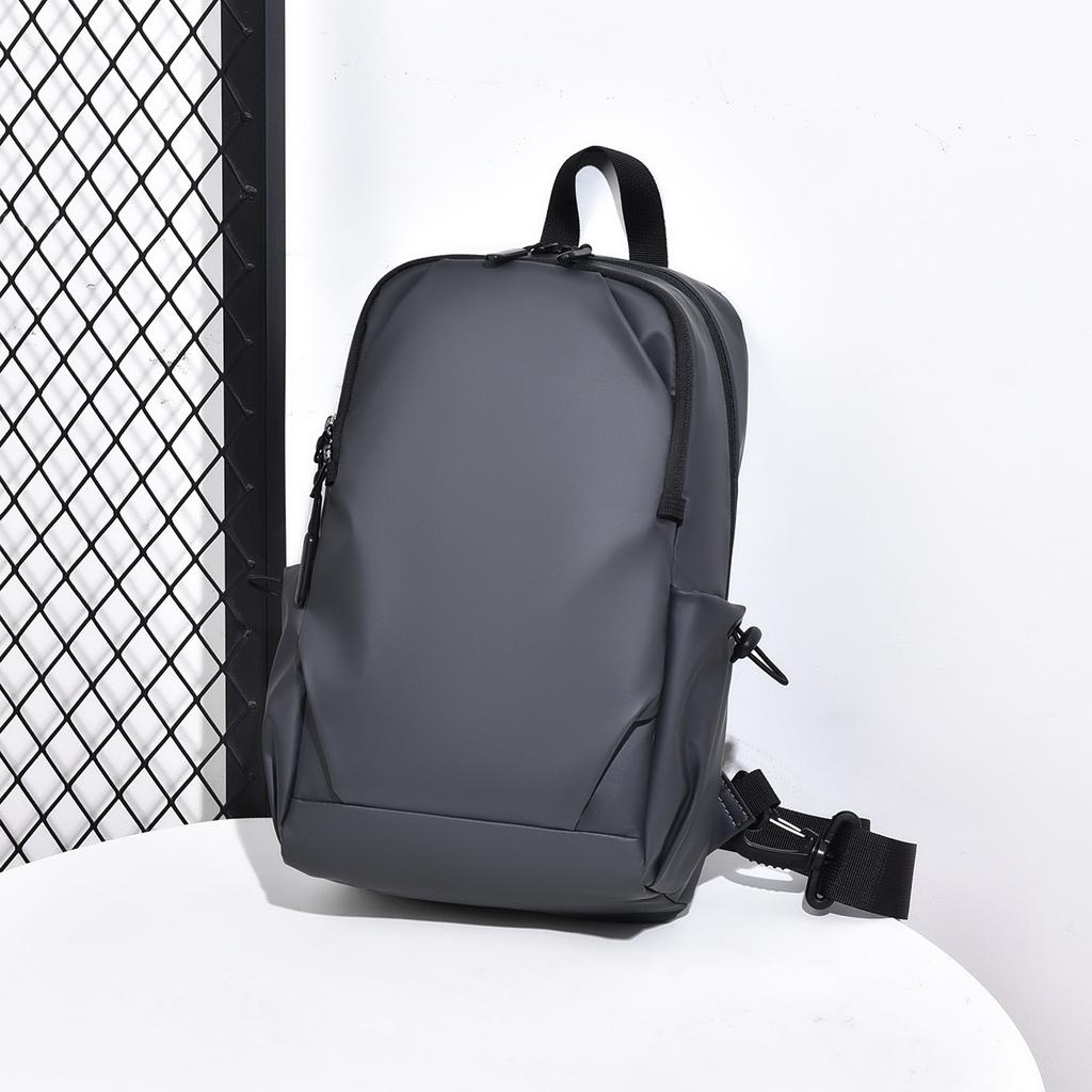 Autumn Men's Breast Bag Korean Style Cool One-shoulder Crossbody Bag Multifunctional Casual and Fashionable Breast Bag Waist Bag