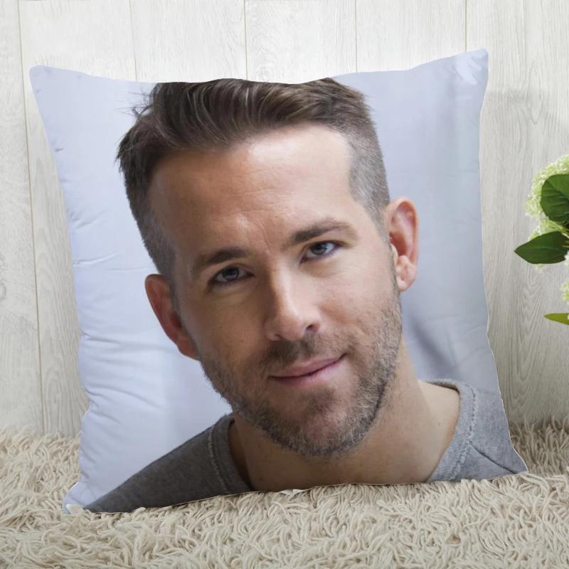 High Quality Custom Decorative Pillowcase Ryan Reynolds Square Zippered Pillow Cover 35x35cm 45x45cm