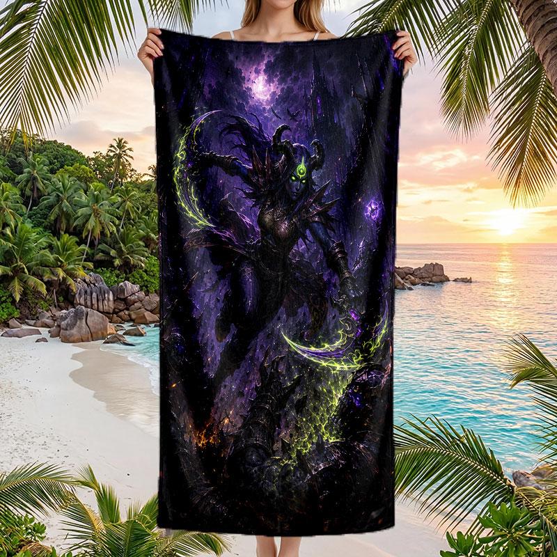 Large Beach Towel Quick Dry Absorbent Towel For Beach IndoorWorld of Warcraft