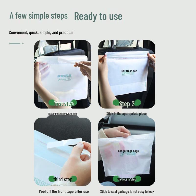 100-Count Adhesive Car Trash Bags