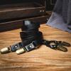 Retro Leather Suspenders Black Suspender Clip Fashion Suspenders for Men  Business