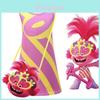 Fantasia Cosplay Poppy Trolls Para Meninas Com Tecido Macio Confortável E Cor Rosa Vibrante