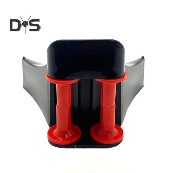 Tragbarer Reifenkeil mit um 360 Grad drehbaren Doppelsäulen, Gleitführungsvorrichtung für Autowaschwasserrohre, universelle Schlauchführung, Reifenkeil, Autodetaillierung