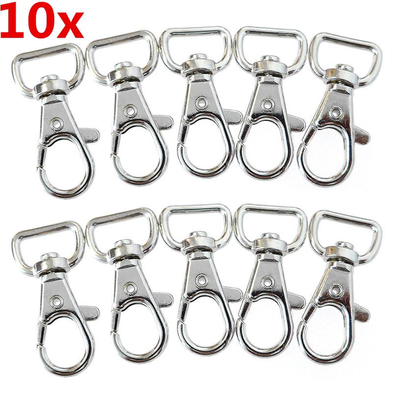 10 шт. Металлические аксессуары для брелоков DIY Фурнитура Поворотная пряжка-крючок, Пряжка «Рыбий рот», Соединительная пряжка для бижутерии