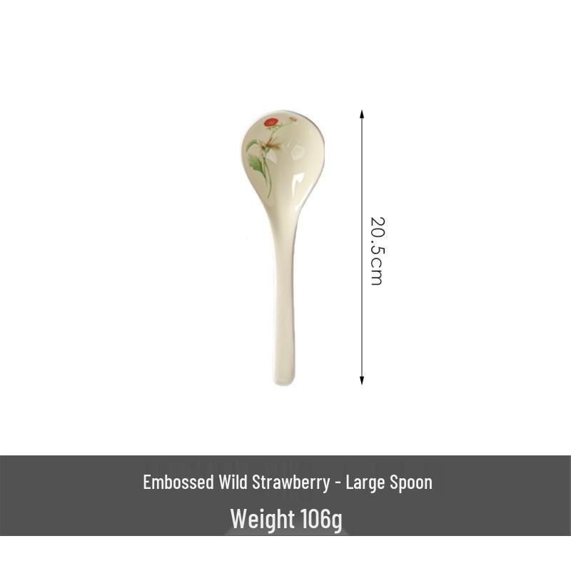 

Керамический набор посуды для ужина с тиснением в виде клубники (тарелка и миска)