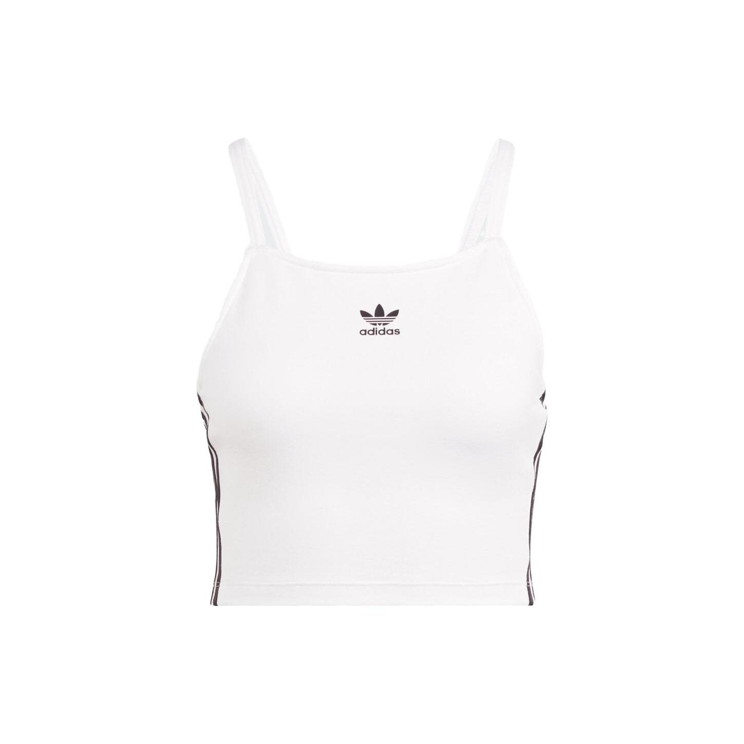 (WMNS) adidas Adicolor 3-Stripes Crop Top Asia Sizing  White  Women s IN8377 L