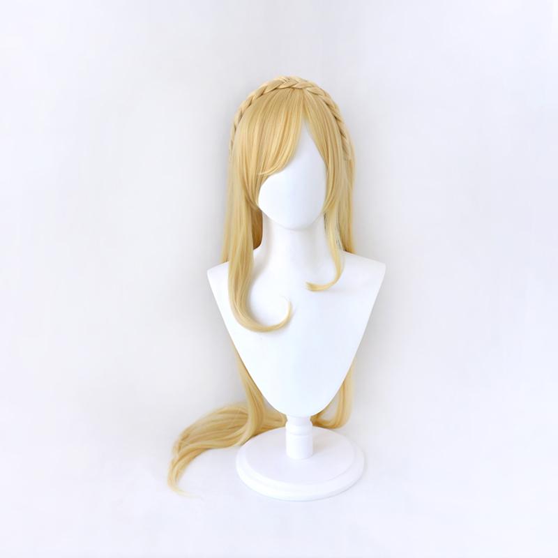 100cm Anime Dangan Ronpa Sonia Nevermind Long Wig Braid Cosplay Costume Super Danganronpa Heat Resistant Synthetic Hair Women Wigs