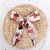 Red Bag Scarfs Accessories Long Silk Scarf Christmas Hair Band Hair Ribbon Female Printed Scarf