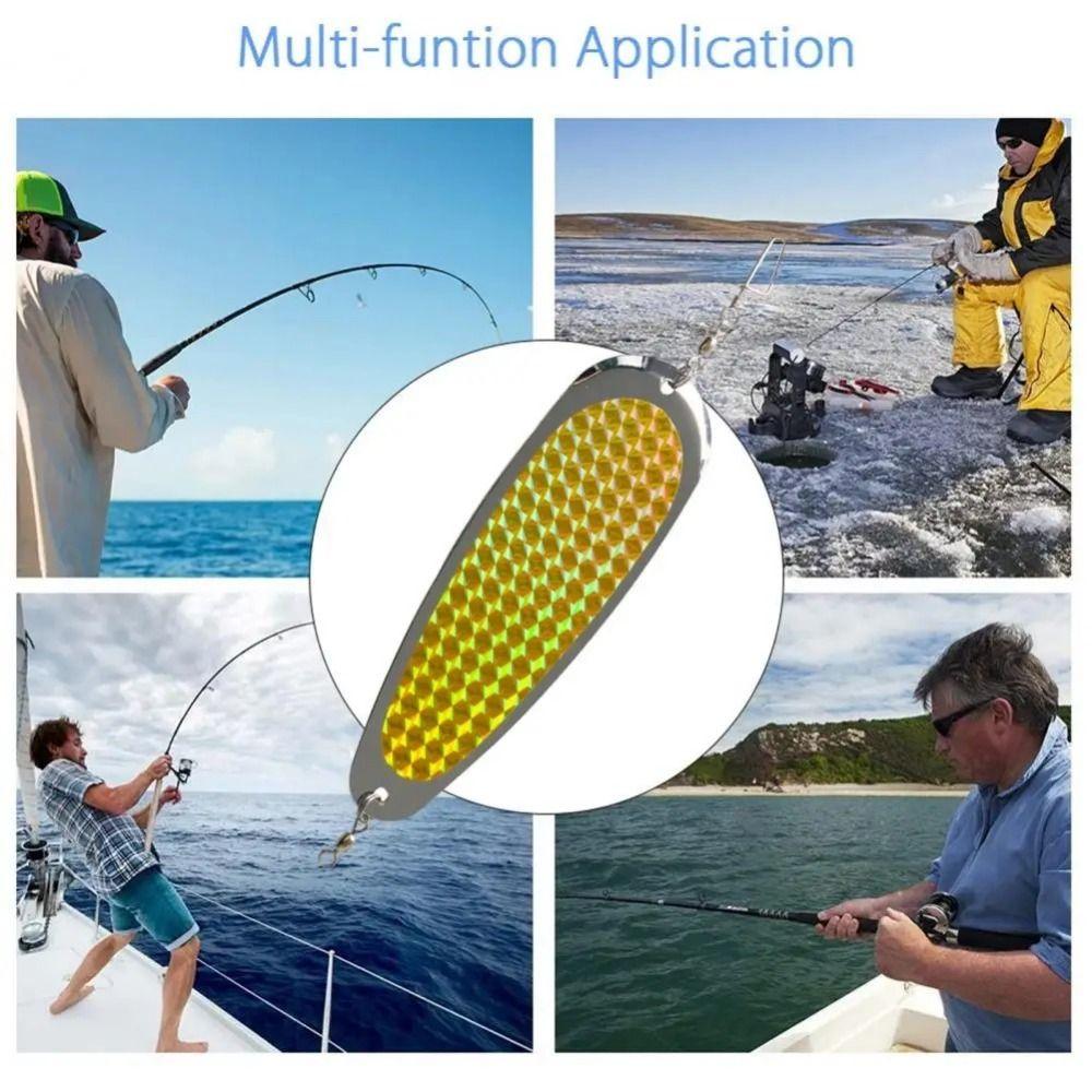 Durable Fishing Trolling Flasher Glow Terminal Tackle Flasher Spoon Fishing Lures Flasher  Trout
