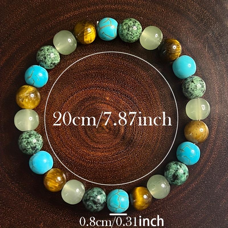 1PC/Anxiety Bracelet Tiger Eye Stone, African Turquoise Bracelet - Jewelry for Men and Women, Perfect Gift