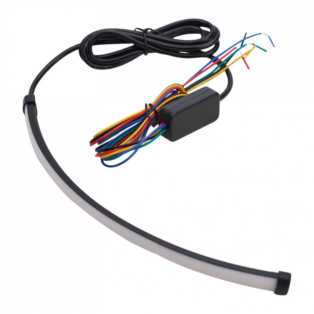 Tail Light Flexible LED Motorcycle Stop Light Black Rear Brake Strip CM