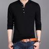 Herren Business Casual Polo Langarm T-Shirt Sommer Bequem und Atmungsaktiv Einfarbiges Oberteil