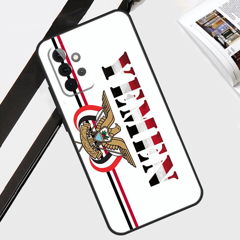Yemen Coat of Arms Flag Case For Samsung Galaxy A55 A35 A15 A56 A36 A26 A16 A06 A54 A34 A14 A12 A22 A32 A52 A13 A53