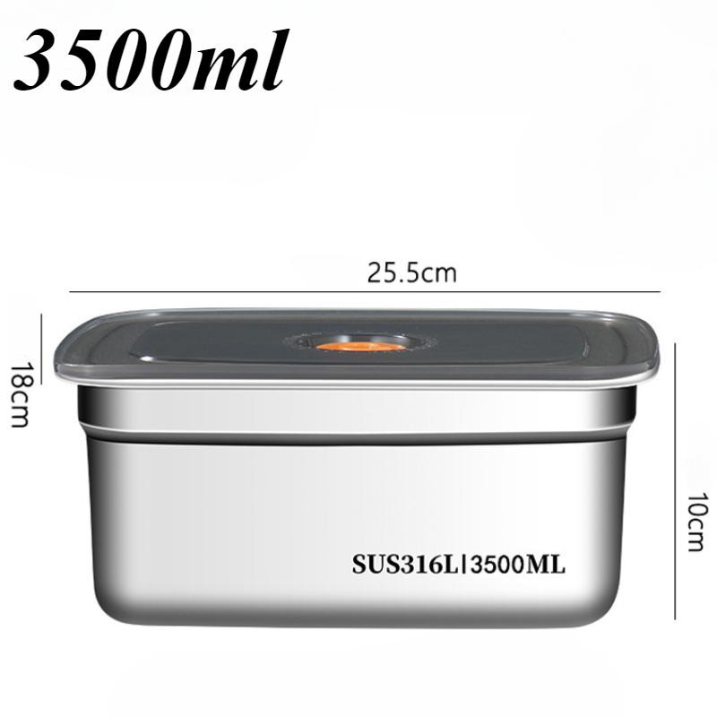 Paslanmaz Çelik Bento Kutusu Sızdırmaz Buzdolabı Dondurucu Saklama Kutusu Mutfak Aksesuarları