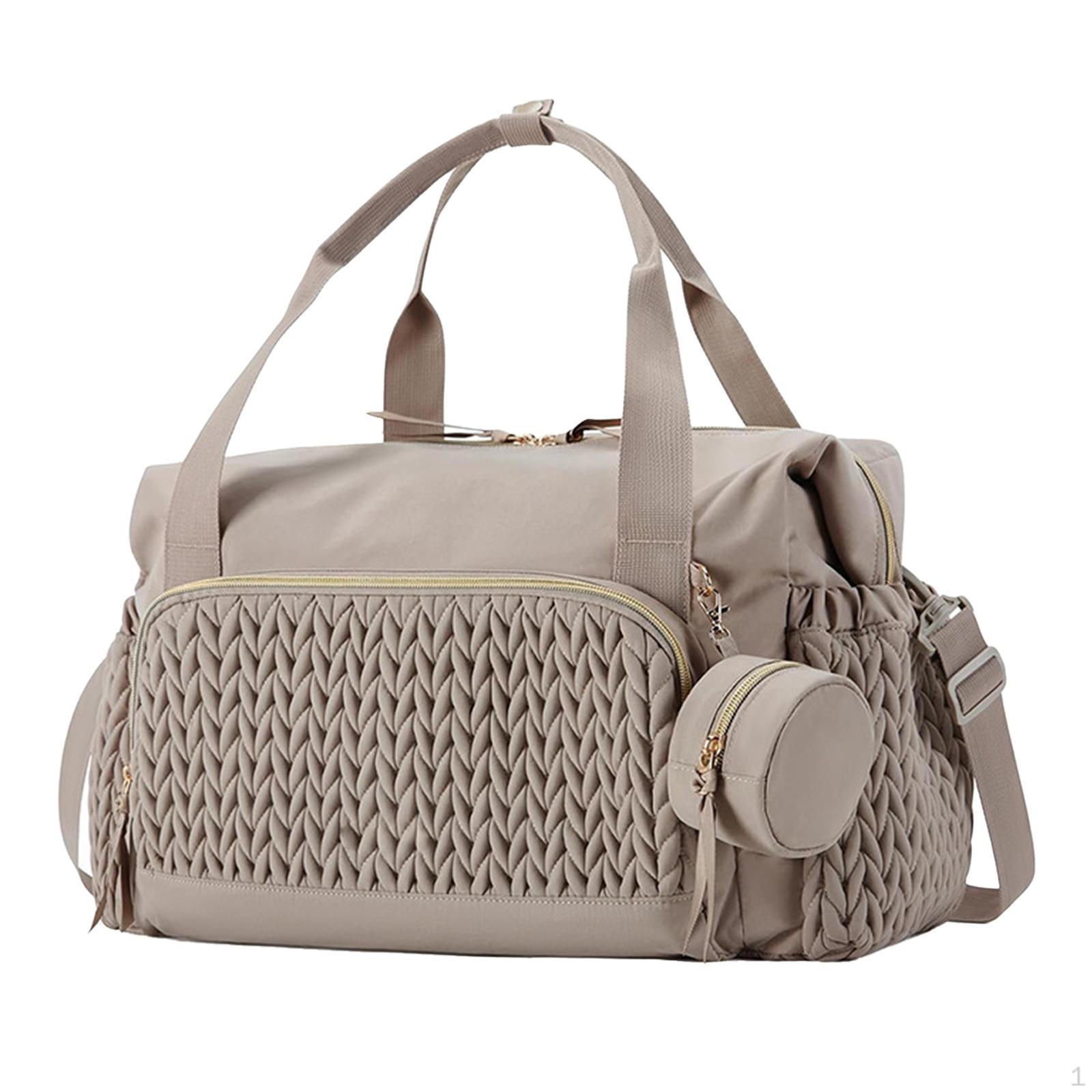 

Baby Bag Tote with Shoulder Strap for Travel And Storage Brown