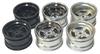 TOPLINE Mini Classic Toy 6 Chrome Spoke-II Radio-Controlled (Offset Silver/TMW-065CS)