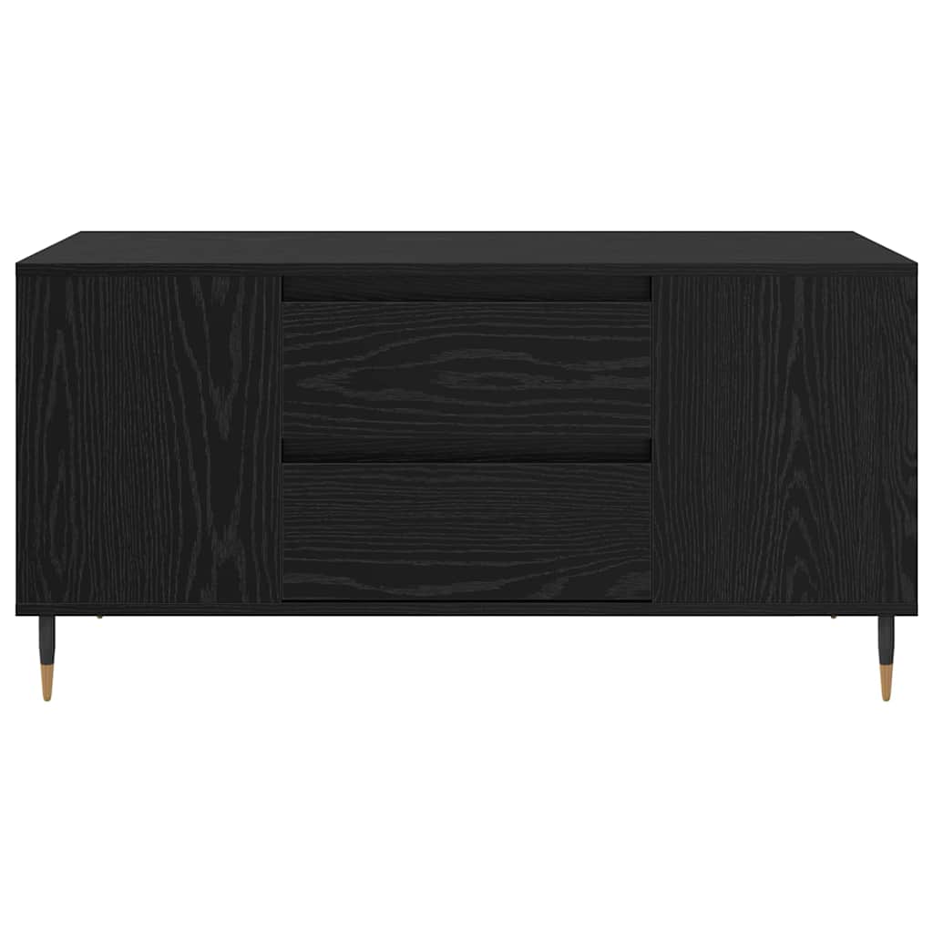 Coffee Table Black Oak Look 102 x 44.5 x 50 cm