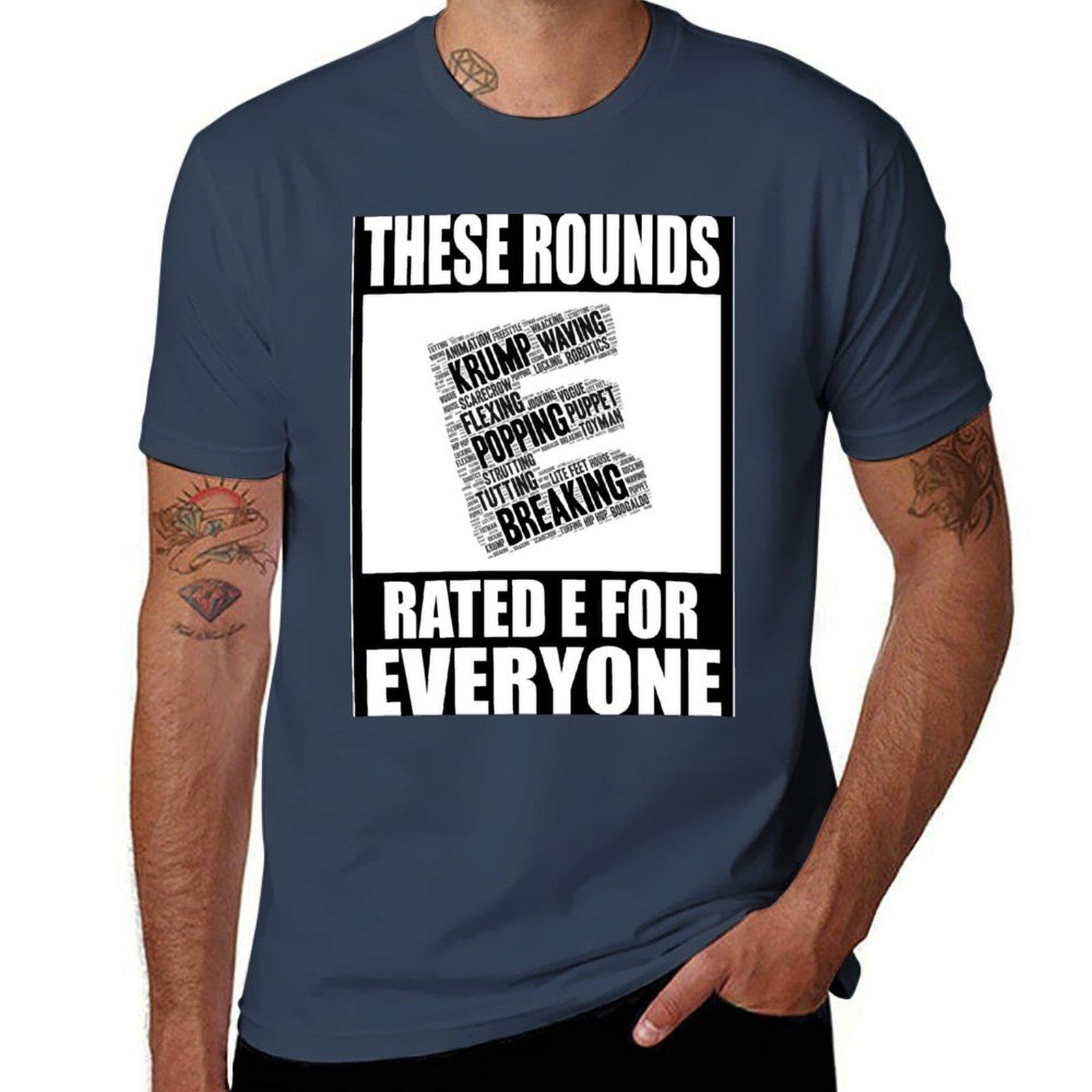 Rated E For Everyone Tshirt Summer Sports Quick Dry Tshirt S