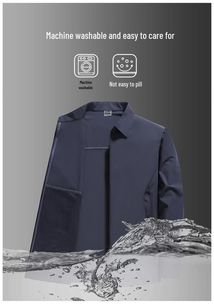 Ice Silk Men's Summer Sun Protection Lightweight Business Casual Jacket