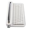 Vintage Bluetooth Keyboard 86 Keys Portable Wireless Keyboard with Integrated Stand for Windows for