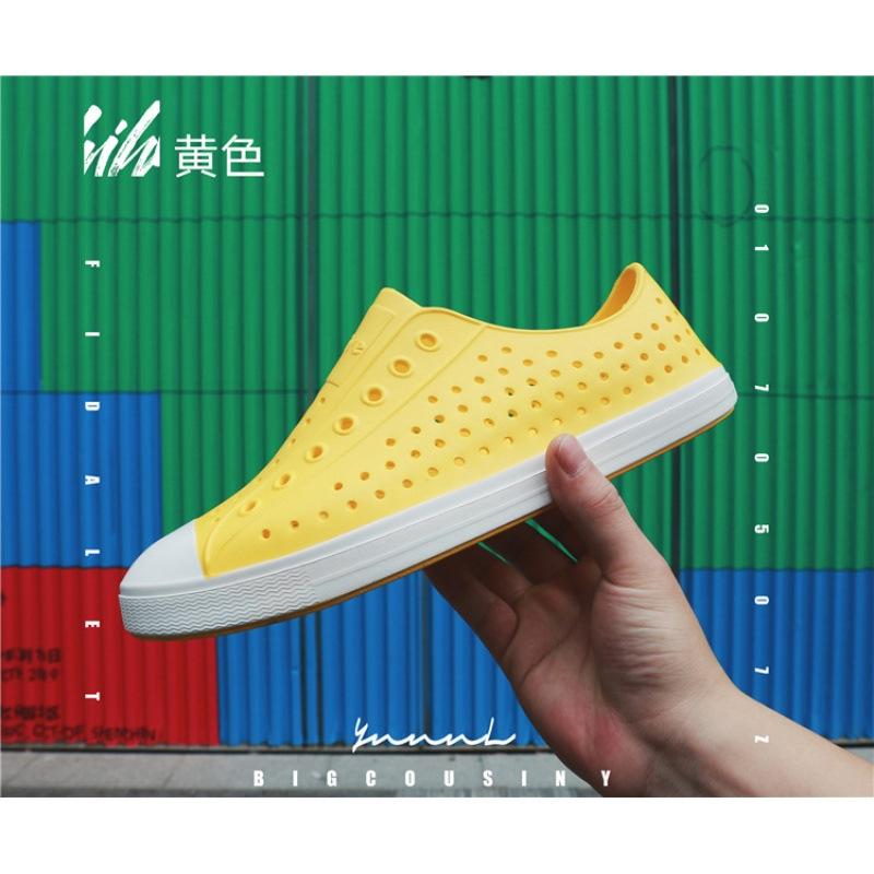 Hole Shoes Men's Bag Head Sandals Wading Beach Hollow Shoes Summer Breathable Non-slip Korean Version