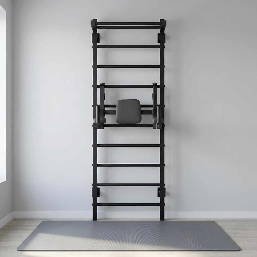 Exercise Handrails Barbell Stand 3In1 Black