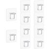 20Pcs Adhesive Support Shelf Bracket Non-Perforated Wardrobe Strong Partition Layer Fixed Paste Hook Home Kitchen Accessories