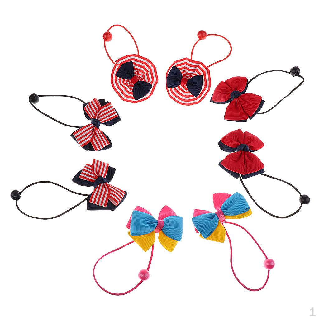 Baby Girls Hair Bow Elastic Ties Ponytail Bands Style 3