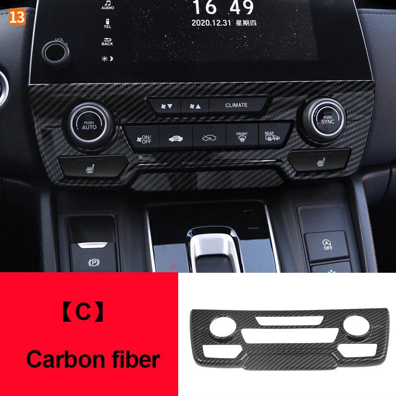 For Honda CRV CR-V 5th 2017 2018 2019 2020 2021 2022 ABS Car Air Conditioning Control Knob Panel Trim Cover Interior Accessories