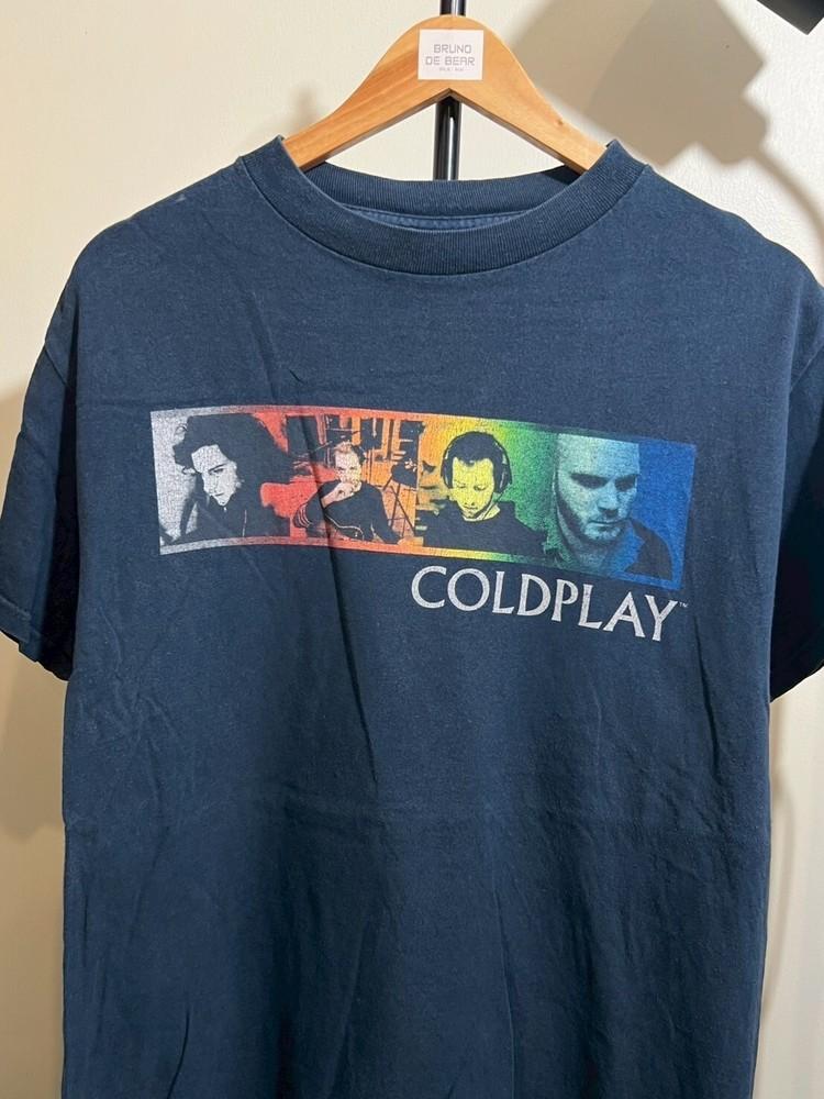 Ретро Футболка Coldplay Черная Хлопковая унисекс Все размеры S-5XL AD516 Унисекс Футболка XXXL