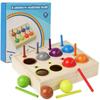 Baby Regenboogbal Matchen Montessori Houten Speelgoed Kleur Sorteren Cognitief Sensorisch Spel Fijne Motoriek Training Vroeg Educatief Speelgoed