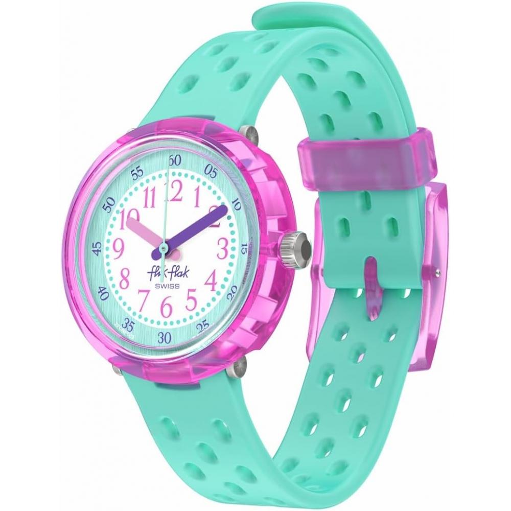 SWatch [flick Flack] Kids Watch Fizz In mInt Fizz In mInt Fcnp003 Girls Green Green