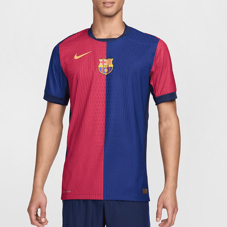 Nike Dri-FIT ADV 24-25 Barcelona Home Player Version Quick-Dry Slim Fit Short Sleeve Football Shirt Unisex Tops Red Blue FN8775-455
