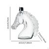 Glass Whiskey Decanter, Horse Shaped Entertaining Glass, Unique Beverage Dispenser for