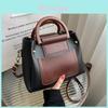 Pu Small Square Shoulder Bag For Casual Daily Use With Zipper Closure And Retro Style