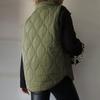 Women's Solid Color Fashionable Zipper Button Pocket Vest Jacket