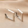 Retro Minimalistische Quadratische Ohrringe Irreguläre Creolen Neue Übertriebene Coole Mädchen Mode Ohrringe Für Frauen Accessoires