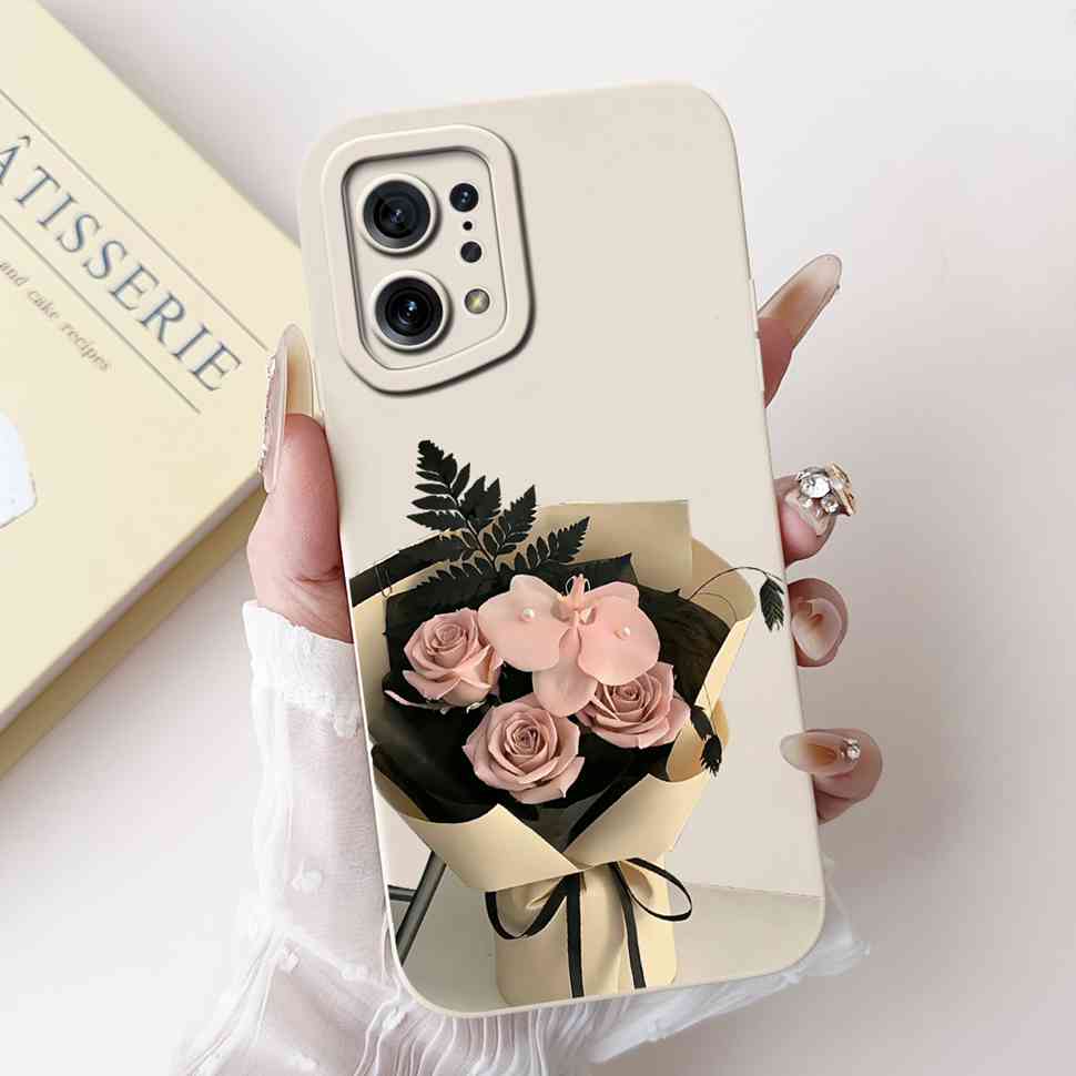 For Oppo Find X5 PFFM10 Cases Cute Cat Print Soft Silicone Back Cover For Oppo Find x5 X5 CPH2307 6.55" Shockproof Phone Casing