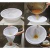 Funnel-Shaped Honey Filter 150 Mesh Conical Nylon Fiber Filter Net Layer Purifier Beekeeping Equipment Honey Collect White 1Pc