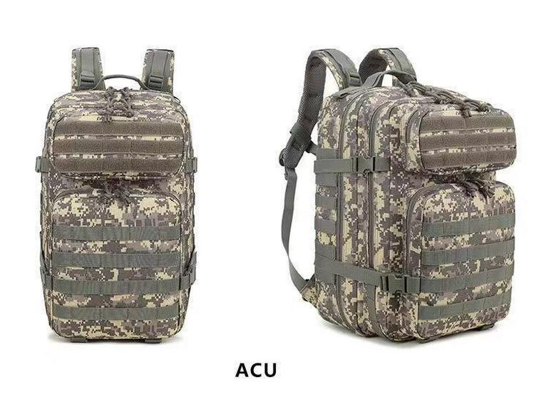 45L Camouflage Tactical Sports & Mountaineering Backpack: Large Capacity 3P Assault Pack