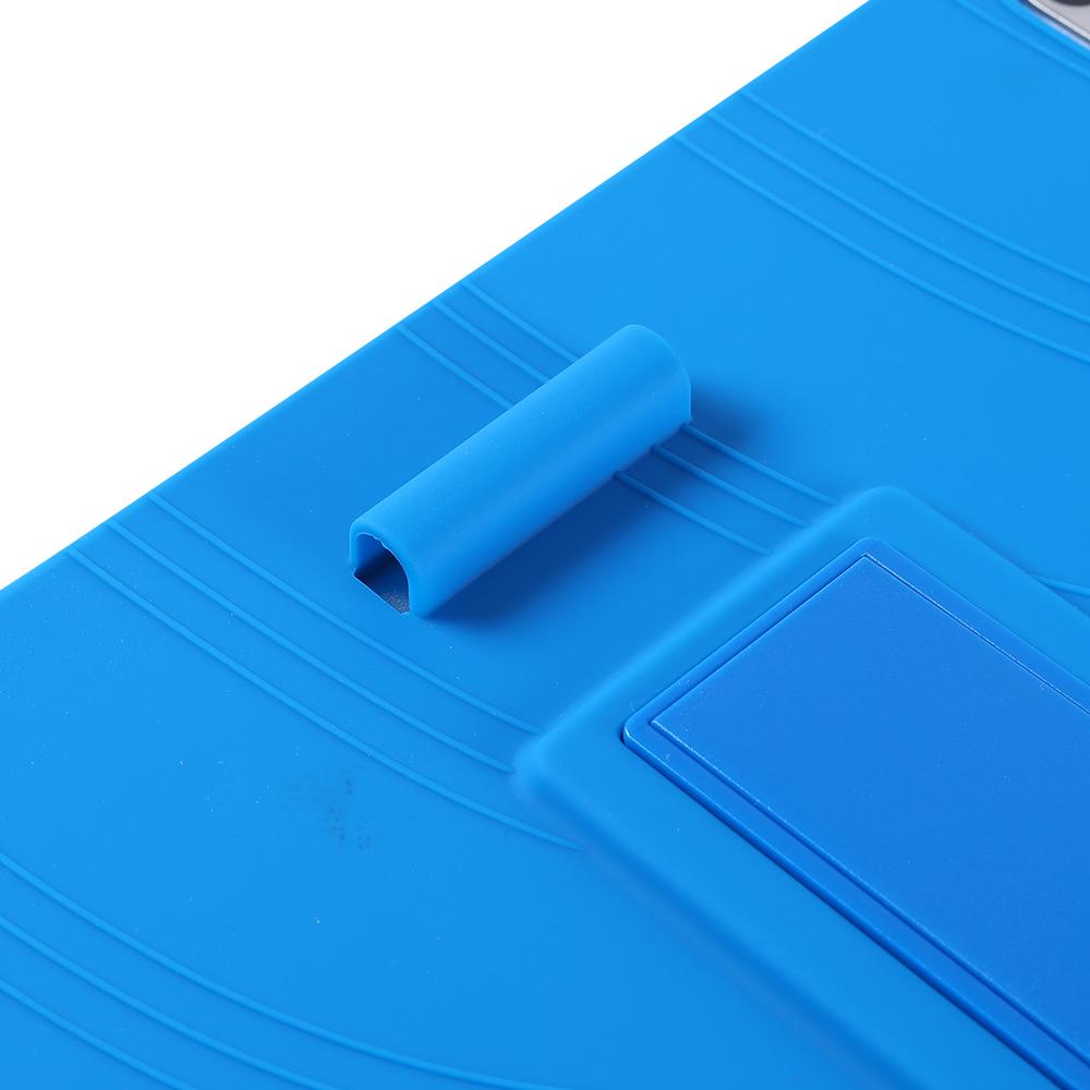 Para iPad Pro 13 (2024)/Ar 13 (2025)/(2024) Capa de Silicone com Suporte Capa Protetora Robusta