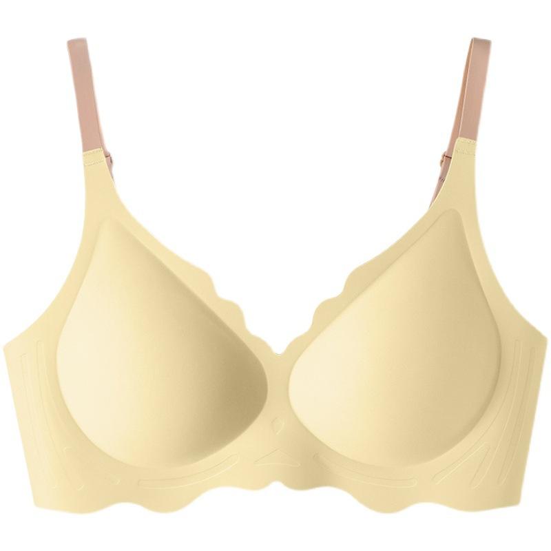 No Steel Ring, Jelly Strip, Seamless Thin Breathable Breast Bra, Cup Breathable Ice Silk