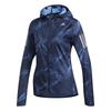W Own The Run Hooded Zip Long Sleeve Jacket Women Jacket Navy-Blue DZ2011