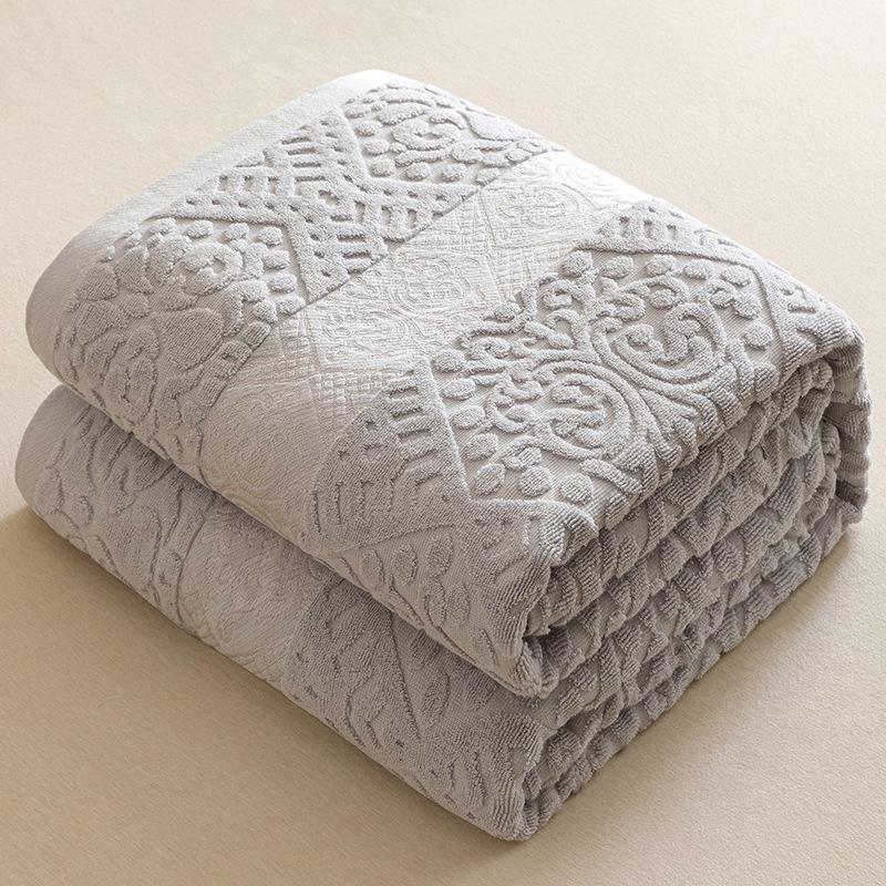 New Cotton Old-Fashioned Towel Blanket - Summer Quilt for Air Conditioning, Single To Full Size, Ideal As Gifts